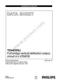 TDA8359J/N2 Datasheet Cover
