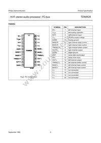 TDA8424/V7 Datasheet Page 4