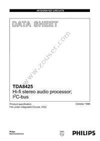 TDA8425/V7 Datasheet Cover