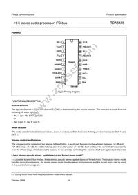 TDA8425/V7 Datasheet Page 4