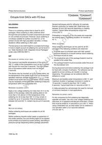 TDA8444T/N4 Datasheet Page 13