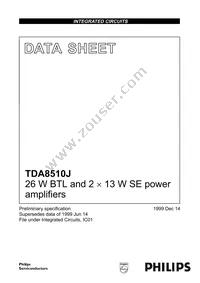 TDA8510J/N2 Datasheet Cover