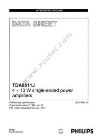 TDA8511J/N2 Datasheet Cover