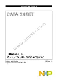 TDA8542TS/N1 Datasheet Cover