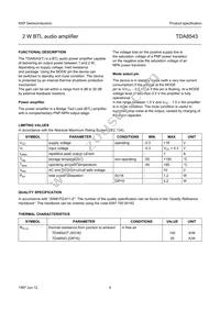 TDA8543T/N1 Datasheet Page 4