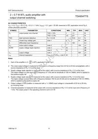 TDA8547TSN1/02 Datasheet Page 8