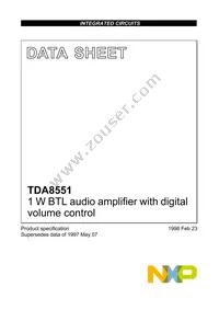 TDA8551T/N1 Datasheet Cover