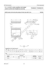 TDA8552T/N1 Datasheet Page 22