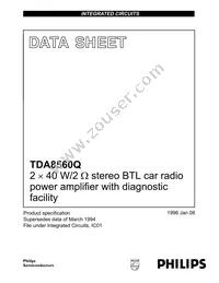 TDA8560Q/N1C Datasheet Cover
