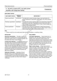 TDA8563Q/N2 Datasheet Page 17