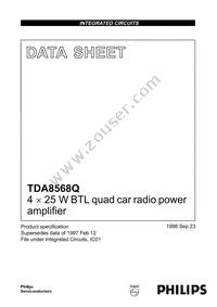 TDA8568Q/N3C Datasheet Cover