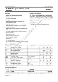 TDA8571J/N2S Datasheet Page 2