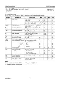 TDA8571J/N2S Datasheet Page 9