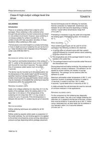 TDA8574T/N1 Datasheet Page 13