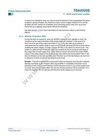 TDA8920BJ/N2 Datasheet Page 9