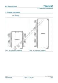 TDA8920CJ/N1 Datasheet Page 4