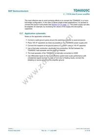 TDA8920CJ/N1 Datasheet Page 21