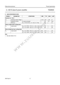 TDA8920TH/N1 Datasheet Page 4