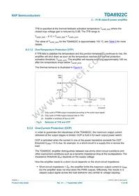TDA8922CJ/N1 Datasheet Page 9