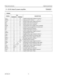 TDA8922TH/N1 Datasheet Page 5