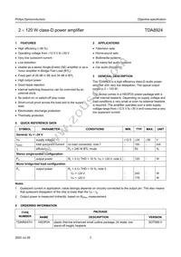 TDA8924TH/N2 Datasheet Page 3