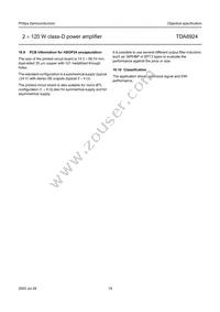 TDA8924TH/N2 Datasheet Page 19