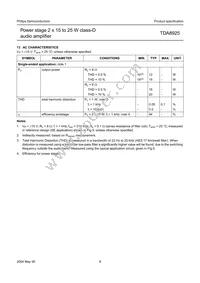 TDA8925ST/N1 Datasheet Page 9