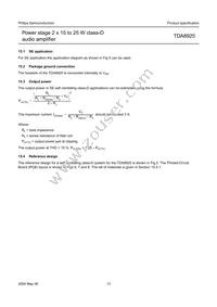 TDA8925ST/N1 Datasheet Page 12