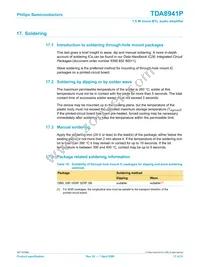 TDA8941P/N1 Datasheet Page 17