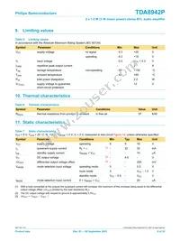 TDA8942P/N1 Datasheet Page 8
