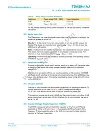 TDA8944AJ/N2 Datasheet Page 6