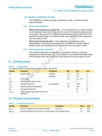 TDA8944AJ/N2 Datasheet Page 7