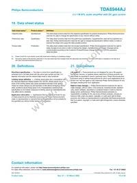 TDA8944AJ/N2 Datasheet Page 19