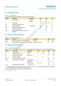 TDA8944J/N1 Datasheet Page 7