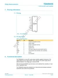 TDA8945S/N1 Datasheet Page 3