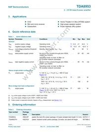 TDA8953TH/N1 Datasheet Page 2