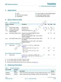 TDA8954TH/N1 Datasheet Page 2