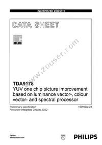 TDA9178/N1 Datasheet Cover