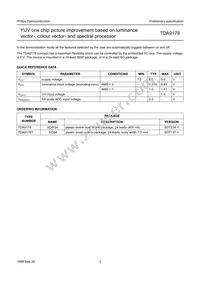 TDA9178/N1 Datasheet Page 3