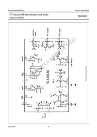 TDA9830T/V1 Datasheet Page 8