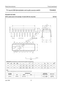 TDA9830T/V1 Datasheet Page 12
