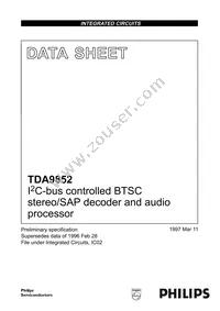 TDA9852H/V2 Datasheet Cover