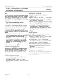 TDA9852H/V2 Datasheet Page 10