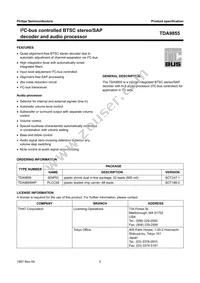 TDA9855/V2 Datasheet Page 2