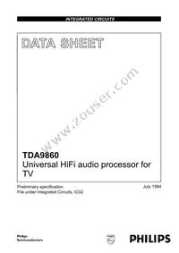 TDA9860/V2 Datasheet Cover