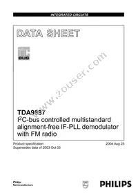TDA9887T/V4 Datasheet Cover