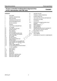 TDA9887T/V4 Datasheet Page 2