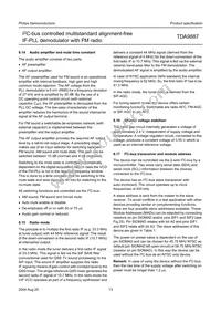 TDA9887T/V4 Datasheet Page 13
