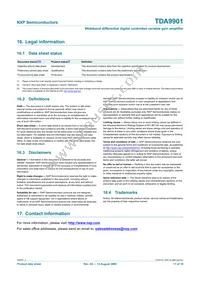 TDA9901TS/C3 Datasheet Page 17