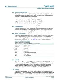 TDA9981BHL/8/C1;55 Datasheet Page 19